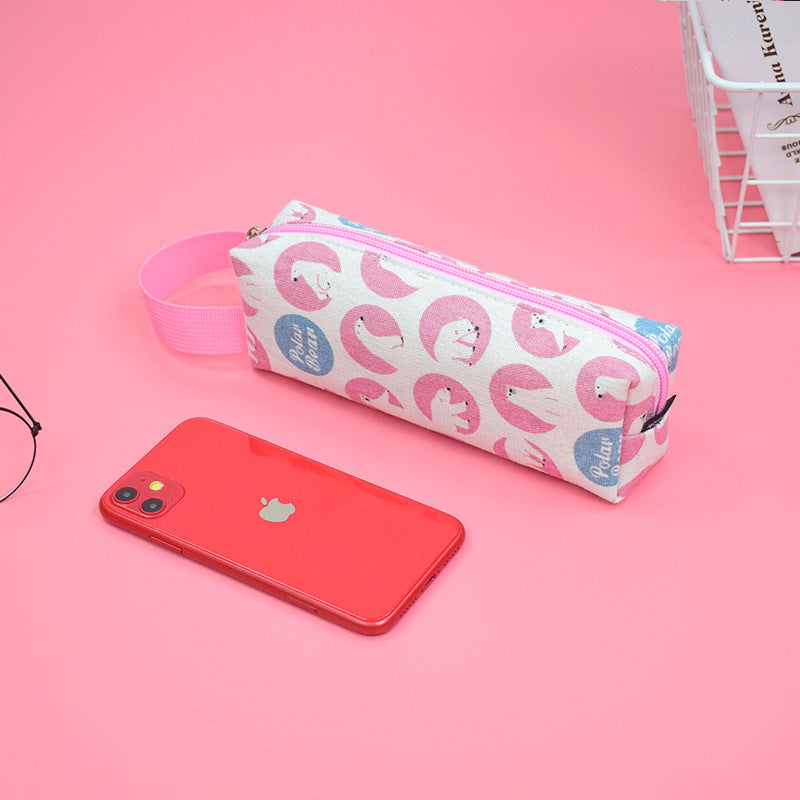 Wholesale Canvas Portable Cartoon Animal Pen Bags